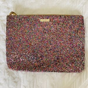Kate Spade glitter clutch